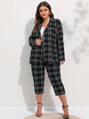 OFFICE BETTY PLAID SUIT SET