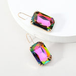 COLORFUL GLASS CHARM EARRINGS