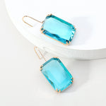 COLORFUL GLASS CHARM EARRINGS