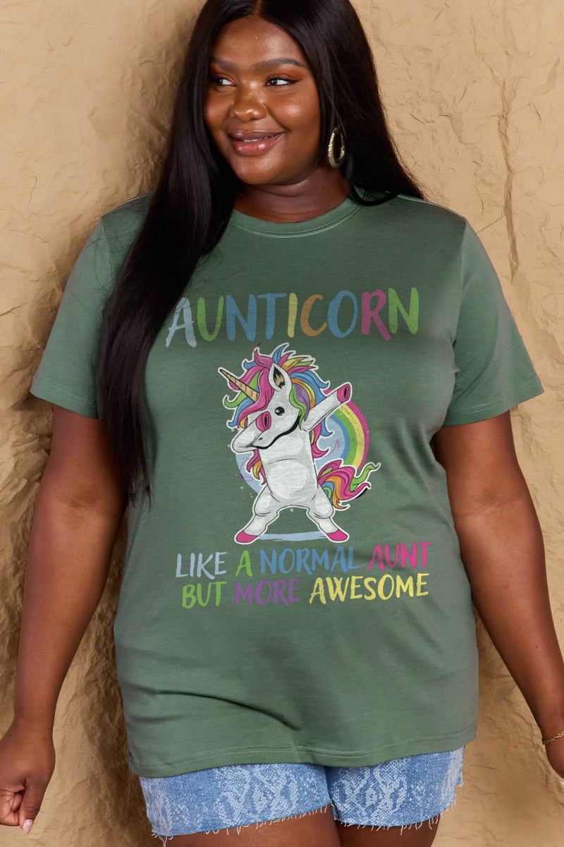 AUNTICORN LIKE A NORMAL AUNT BUT MORE AWESOME TEE