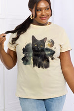 BLACK CAT GRAPHIC TEE