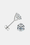 2 CARAT MOISSANITE STERLING SILVER STUDS