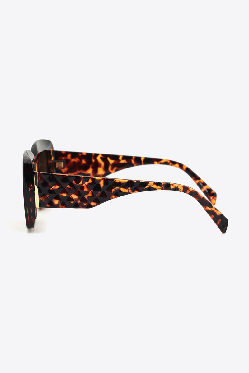 LEOPARD SQUARE UV400 SUNGLASSES