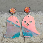 GHOSTED ACRYLIC EARRINGS