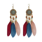 FANCIFUL FEATHER EARRINGS