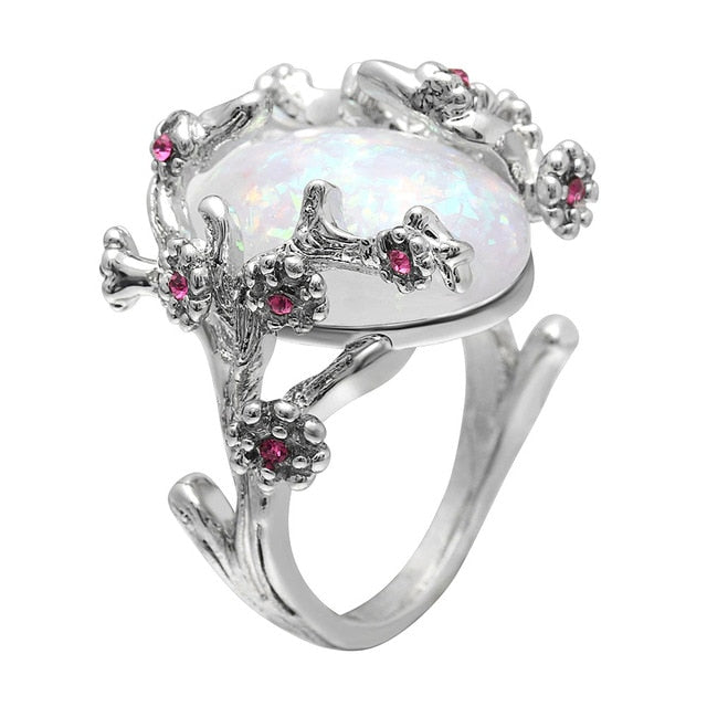 EVENING GARDEN CZ RING