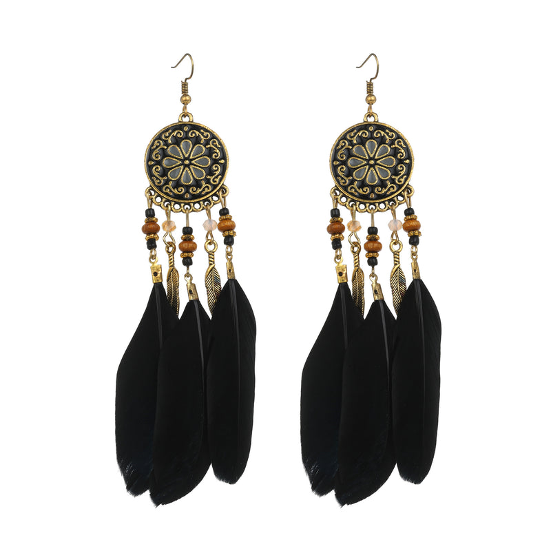 FANCIFUL FEATHER EARRINGS