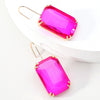 COLORFUL GLASS CHARM EARRINGS