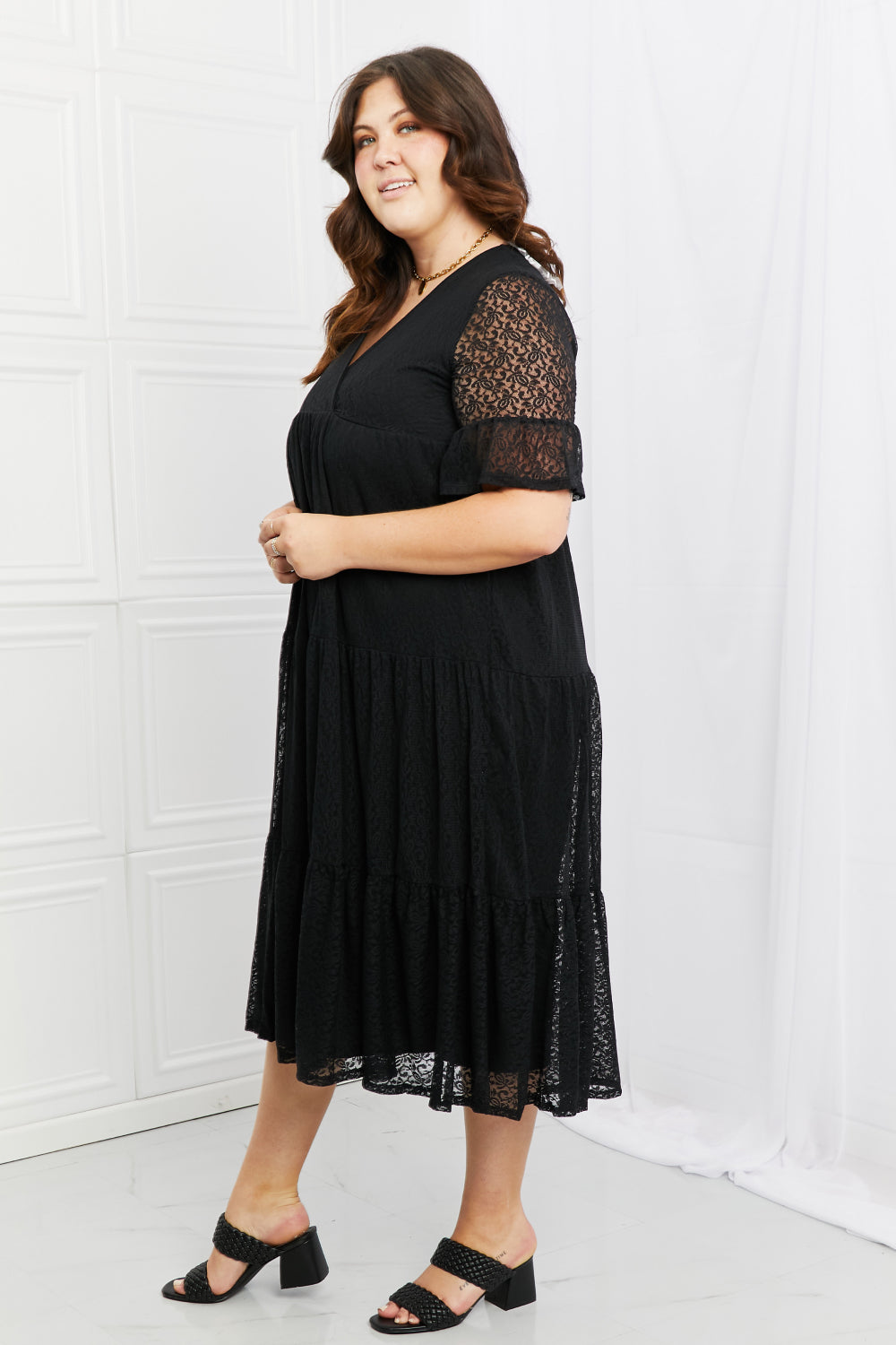 LOVE & LACE TIERED MIDI