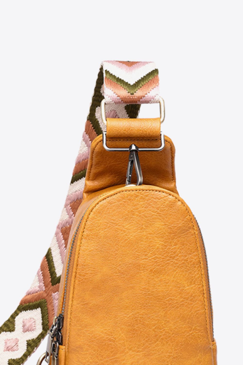 RANDOM PATTERN PU LEATHER SLING BAG