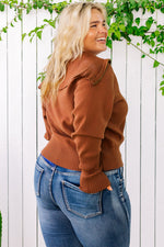 CANDICE ZIP-UP LONG SLEEVE SWEATER