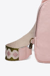 RANDOM PATTERN PU LEATHER SLING BAG