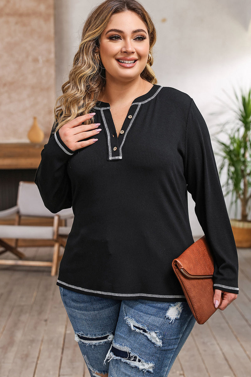 YARA NOTCHED NECK TOP